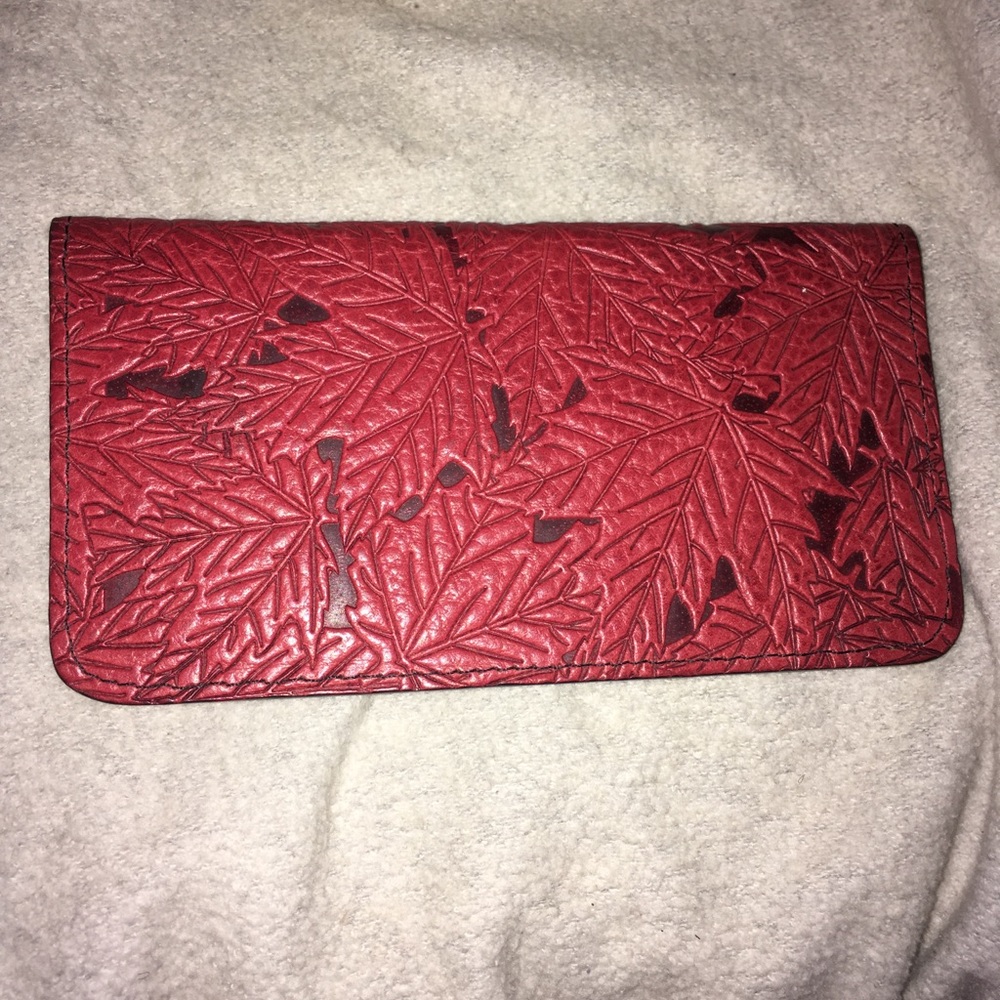 Leather checkbook